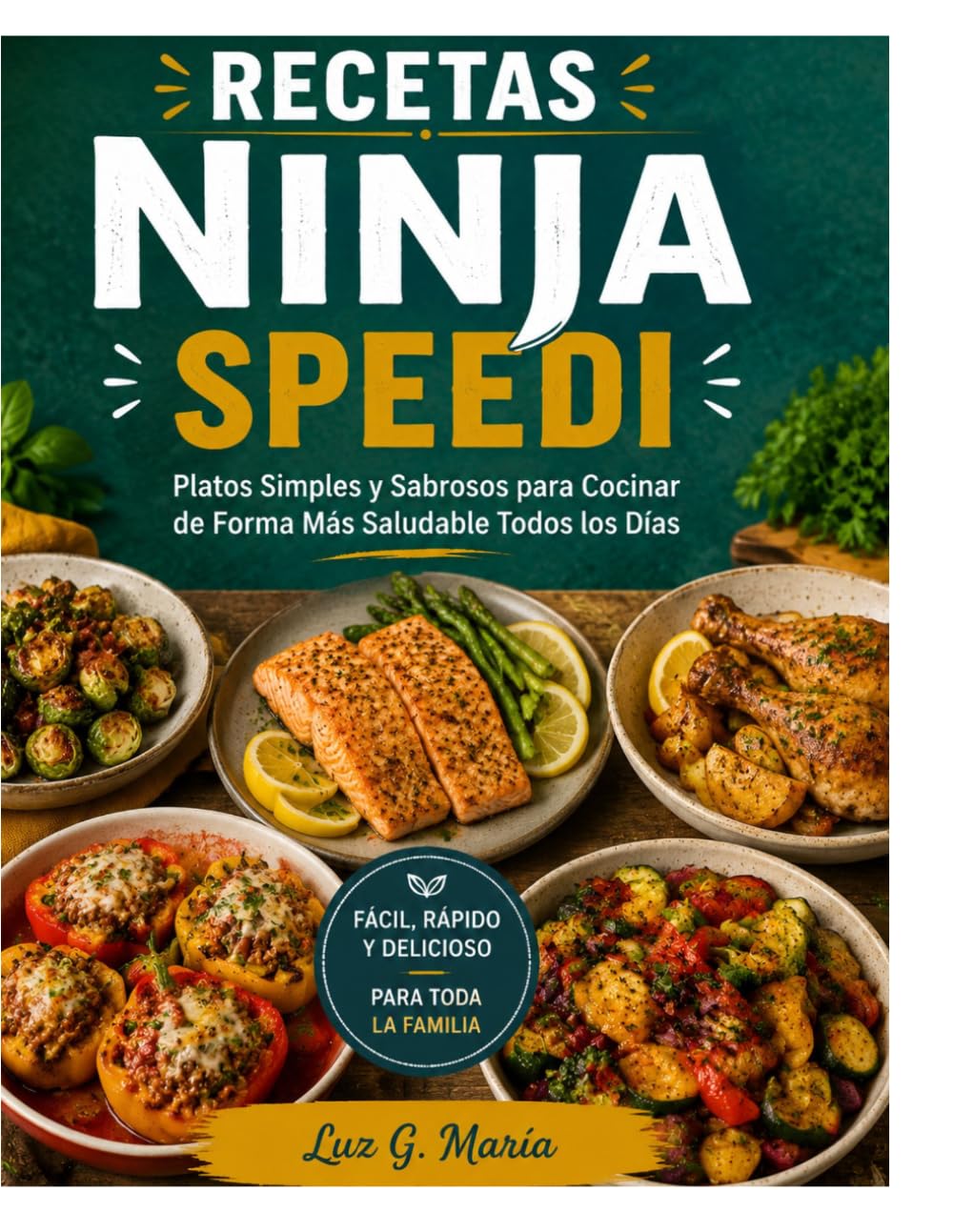 RECETAS AIR FRYER NINJA SPEEDI: Platos Simples y Sabrosos para Cocinar de Forma Más Saludable Todos los Días.