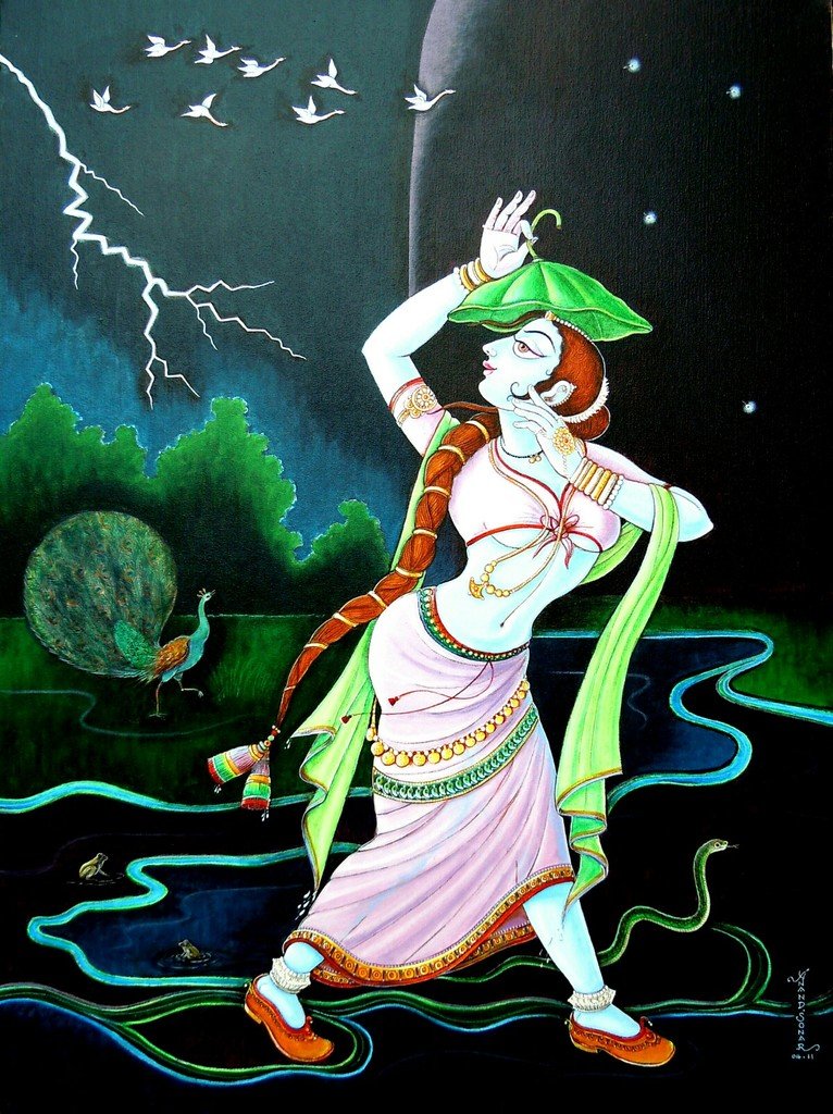 THE INDIAN ART SHOP Season 1 Canvas painting Acrylic colours 3× 4 ft