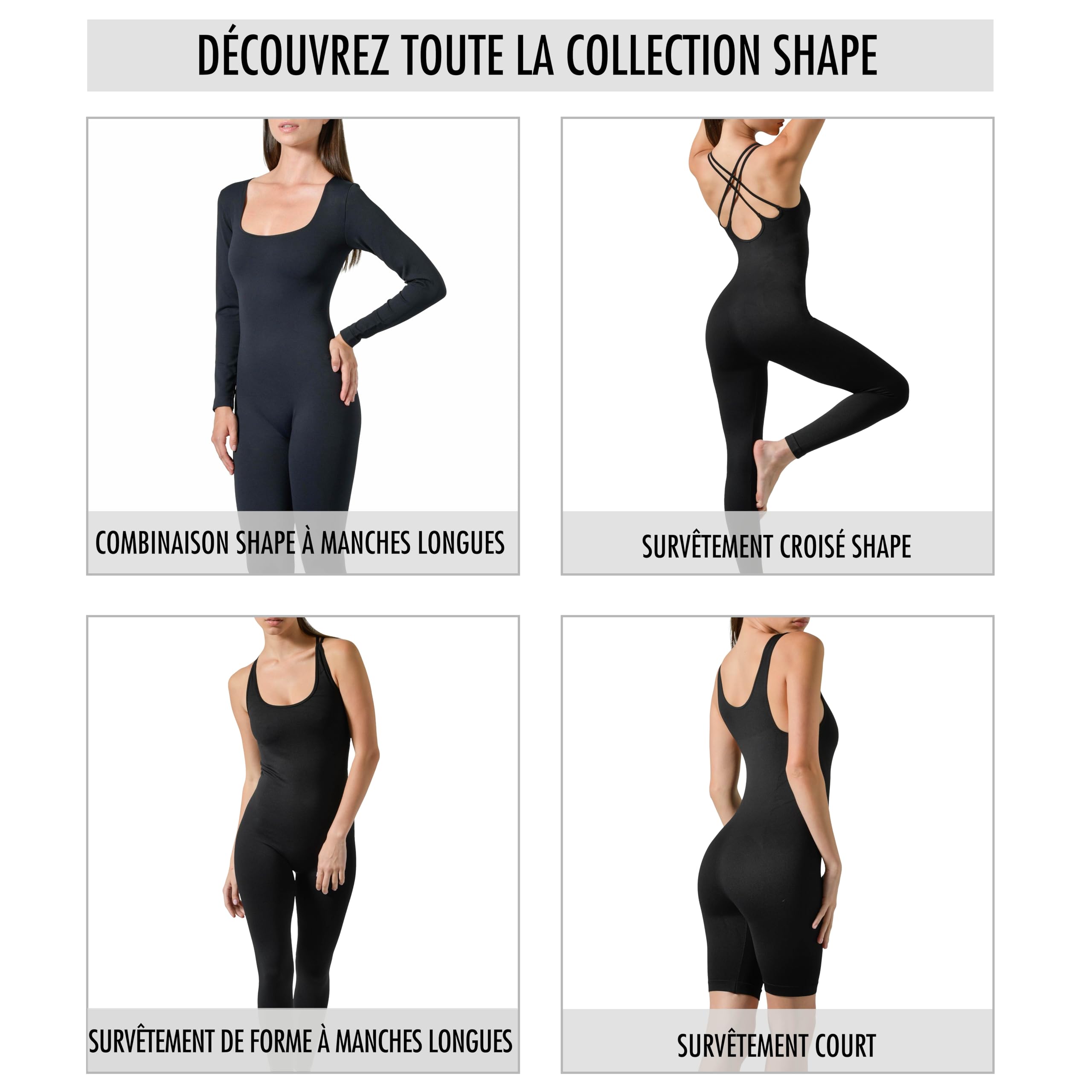 Risalti Combinaison Femme, Tenue De Sport Femme élégante - Ensemble De Sport Femme De Yoga, Jumpsuit Femme De Fitness, Combinaison Gainante Femme, Combinaison Sexy Pour Femme- Made In Italy