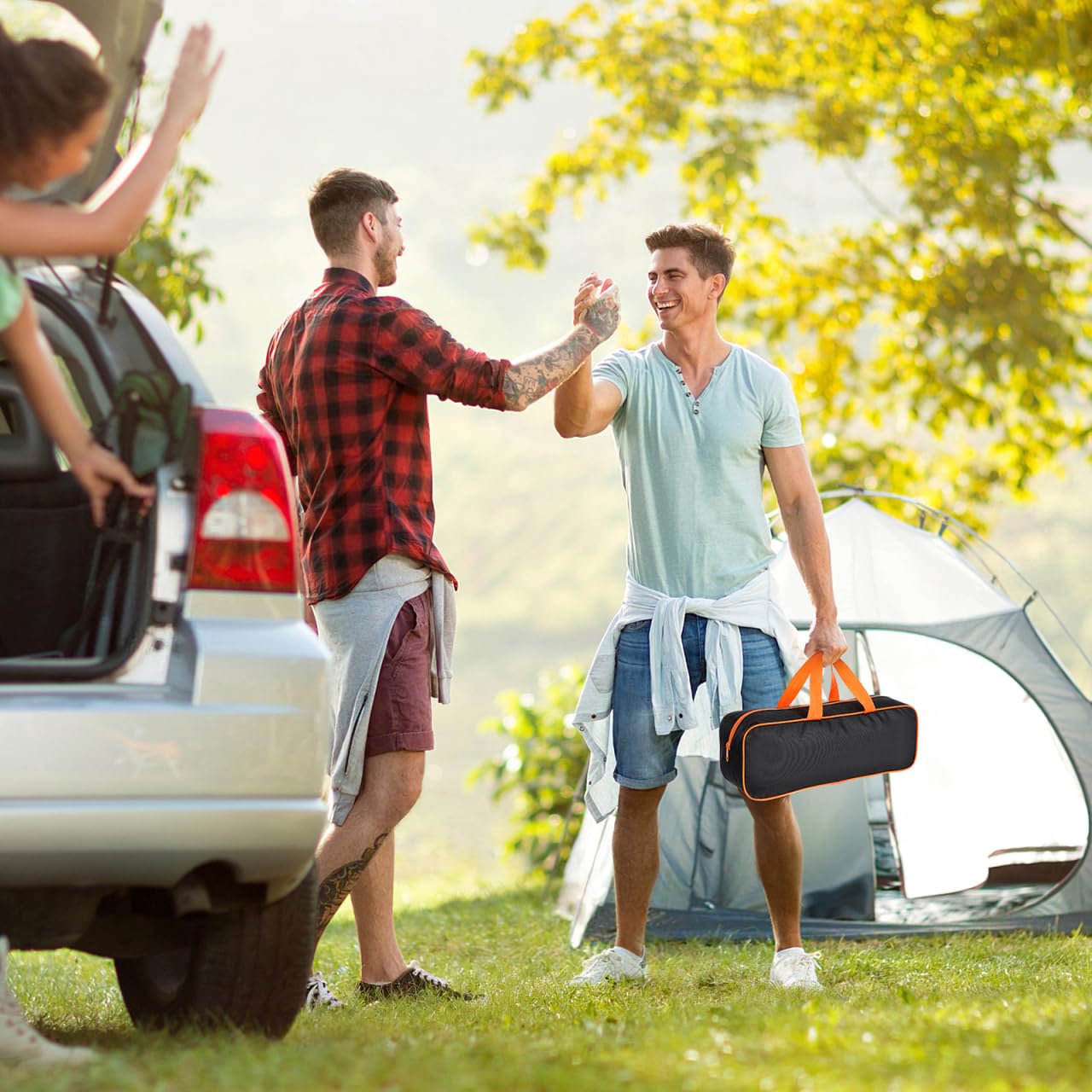 Borsa per attrezzi da barbecue Oxford portatile per campeggio e picnic