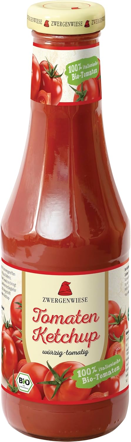 KETCHUP PIKANTNY BEZGLUTENOWY BIO 500 ml - ZWERGENWIESE