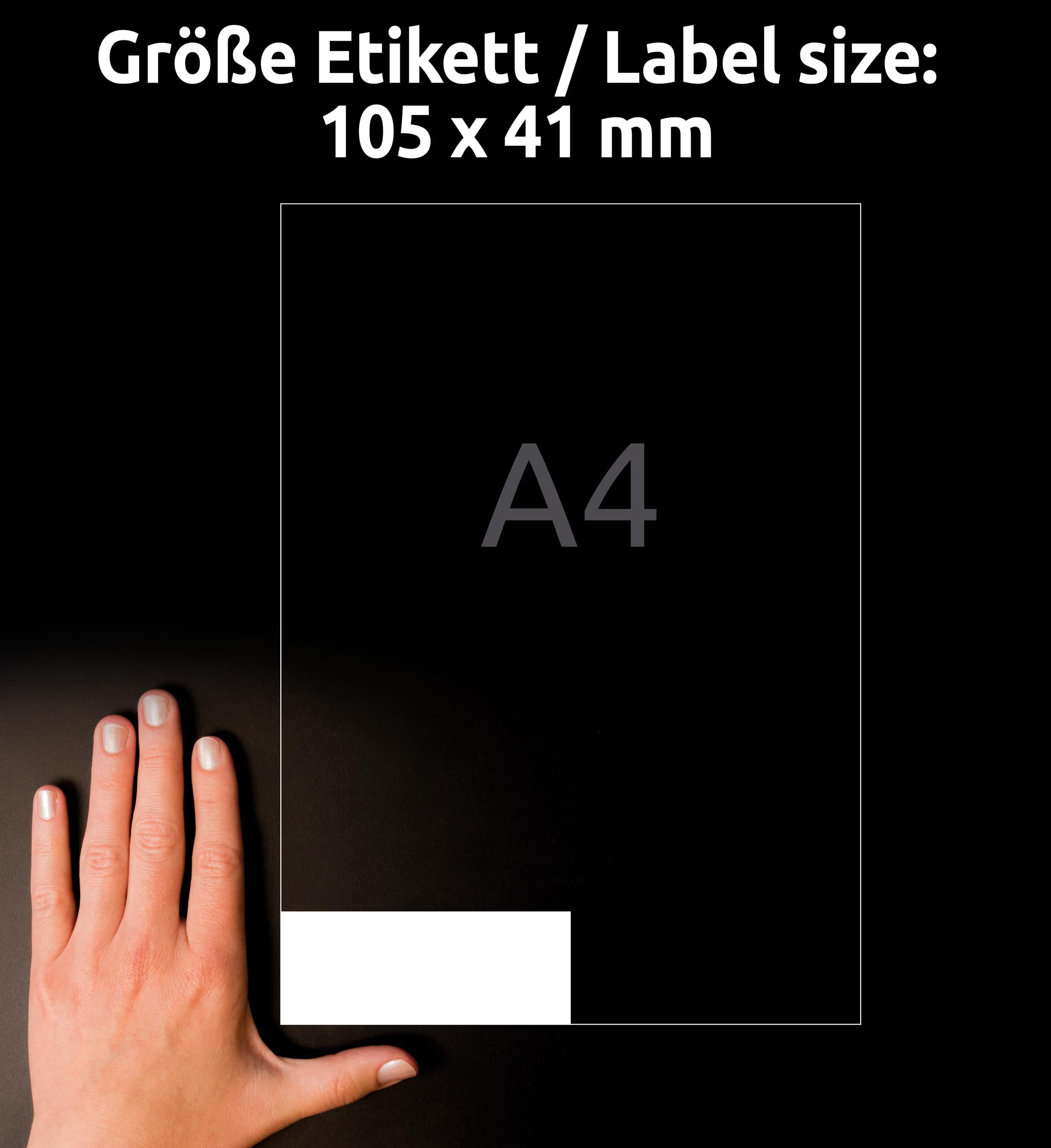 AVERY Zweckform 3477 Adressaufkleber (1.400 Klebeetiketten, 105x41mm auf A4, Papier matt, individuell bedruckbare Absenderetiketten, selbstklebende Adressetiketten mit ultragrip) 100 Blatt, weiß