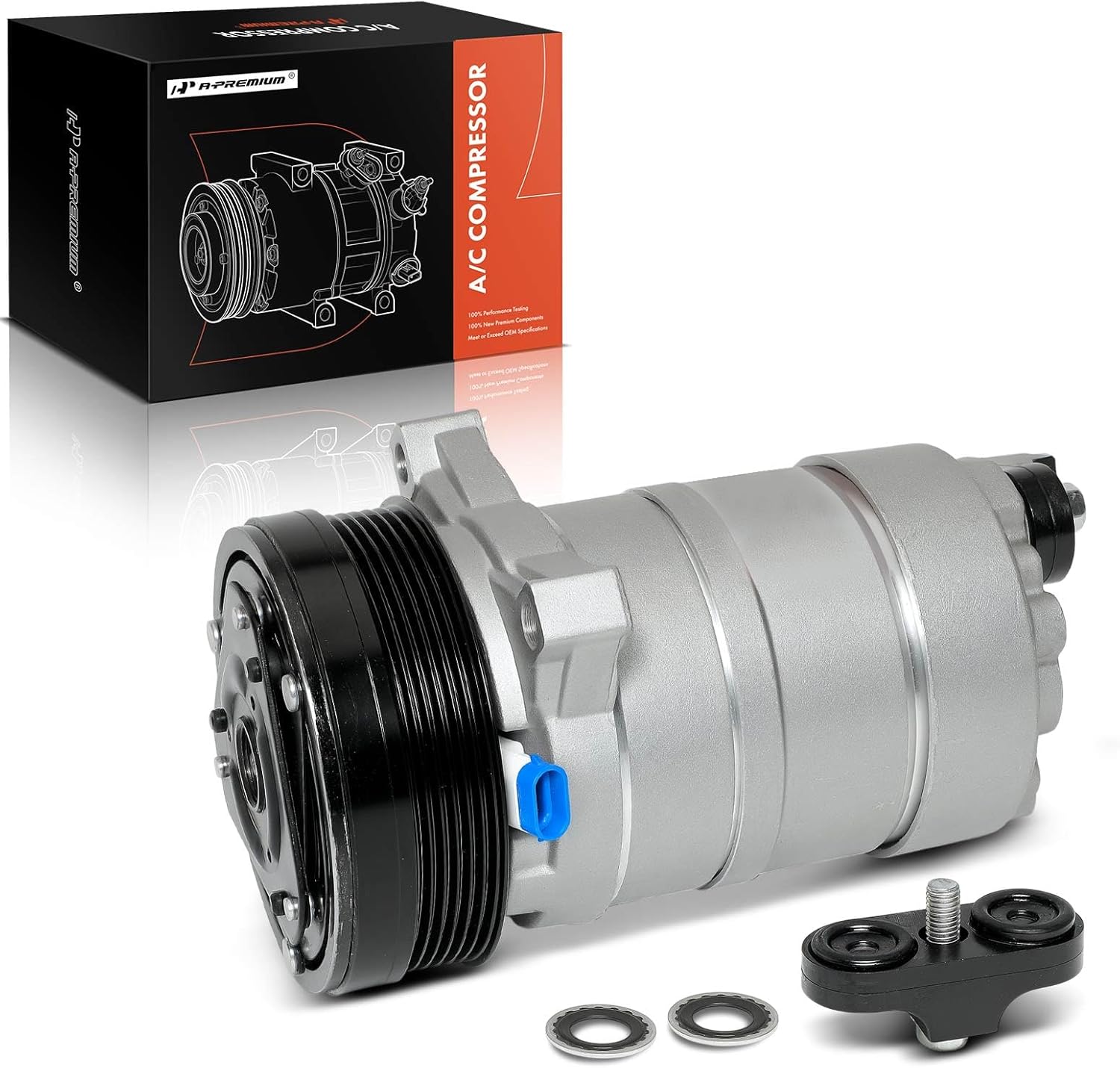 A-Premium A/C Compressor with Clutch Compatible with Oldsmobile Aurora 4.0L 1995-1999, HD6 Compressor Type