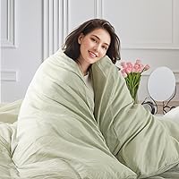 Vista 108 de NEXHOME PRO Funda de edredón Twin XL 100% algodón lavado, transpirable, duradera, texturizada, similar al lino, juego de ropa de cama para el hogar