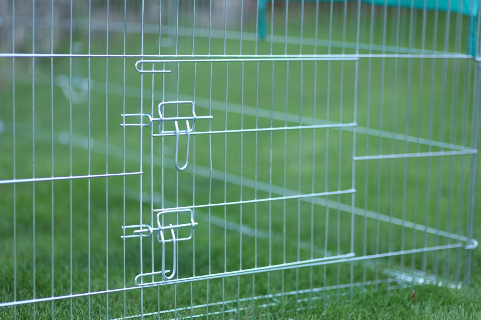 Kerbl Pet Freigehege mit Ausbruchsperre, 230 x 115 x 70 cm, mit Sonnenschutzabdeckung, 4 x seitlichen Türen, langlebig