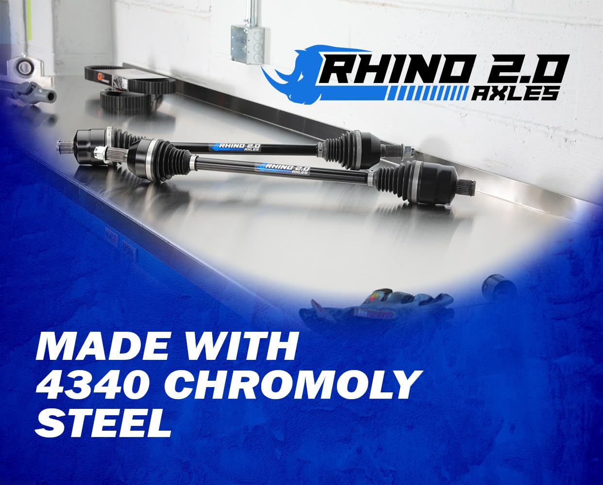 rhino様 Amazon.com: SuperATV Heavy Duty Rhino 2.0 Front Right Axle