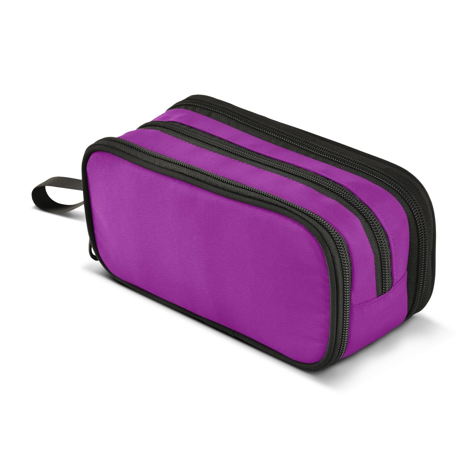 JUNZAN Purple Pencil Bag Aesthetic Pencil Case Pen Pouch for Women Men School Office College Stationery Supplies