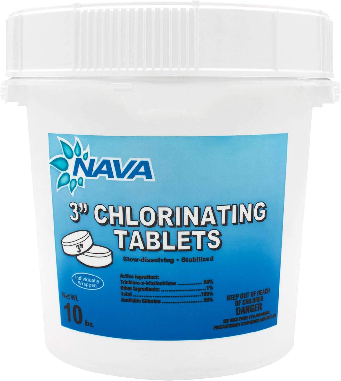 NAVA Pool Care 3” Chlorinating Tablets - 10 lb