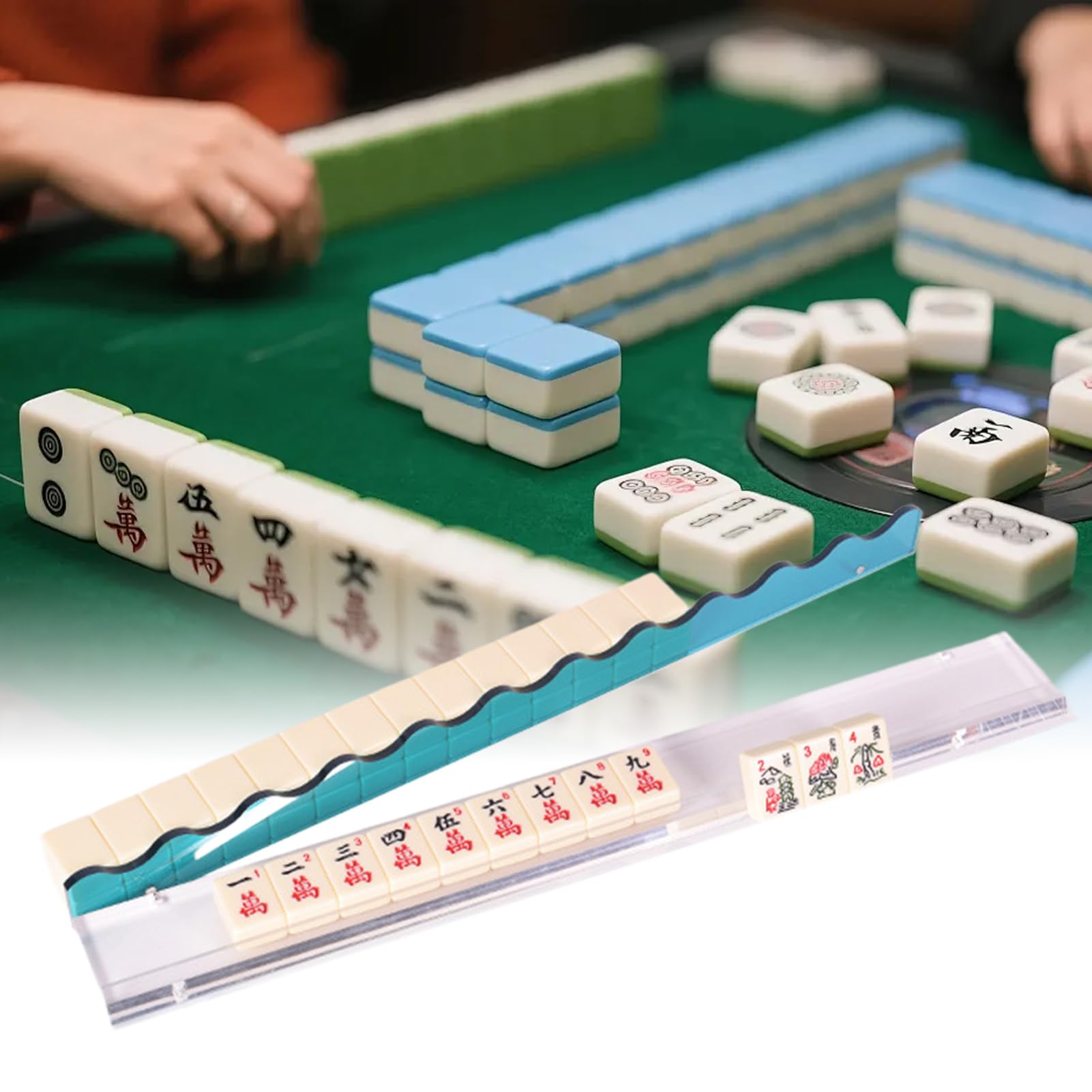 Rastrelliere Per Il Del Mahjong Con Spingitori Portatessere Trasparente Per | Rastrelliere E Spingitori Per Tessere Mahjong Per Eventi Club, Feste, Vacanze E Serate Di Giochi