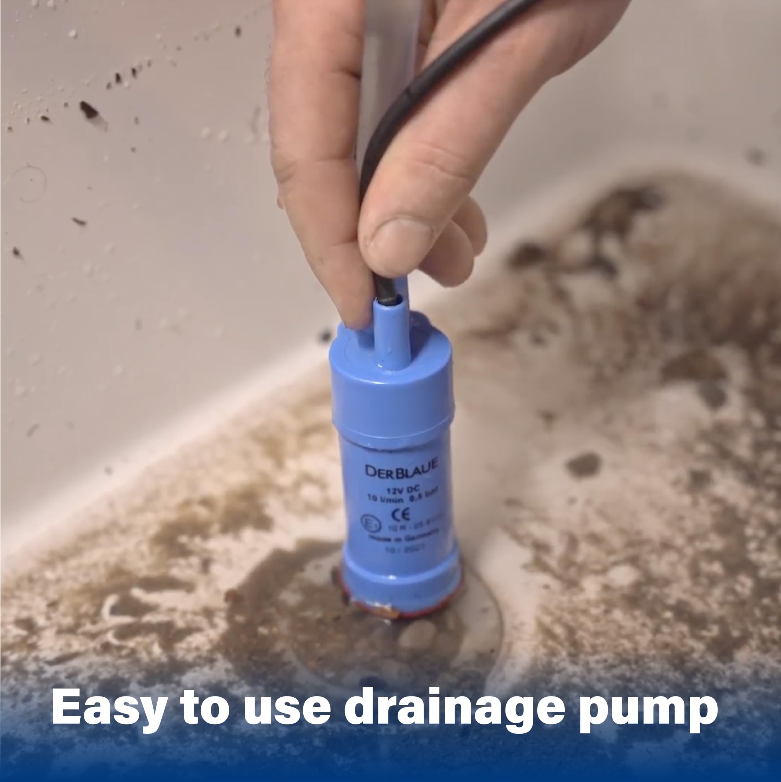 DERBLAUE® Sistemi di raccolta liquidi altamente flessibili - Set completo – per il recupero e il pompaggio di liquidi nei settori edile, officina e servizi, per H20 (UE)
