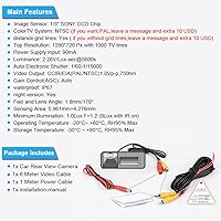 Vista 7 de Cámara de visión trasera de coche con ángulo de visión amplio de color de alta definición impermeable con visión nocturna para 4 Runner/Land Cruiser