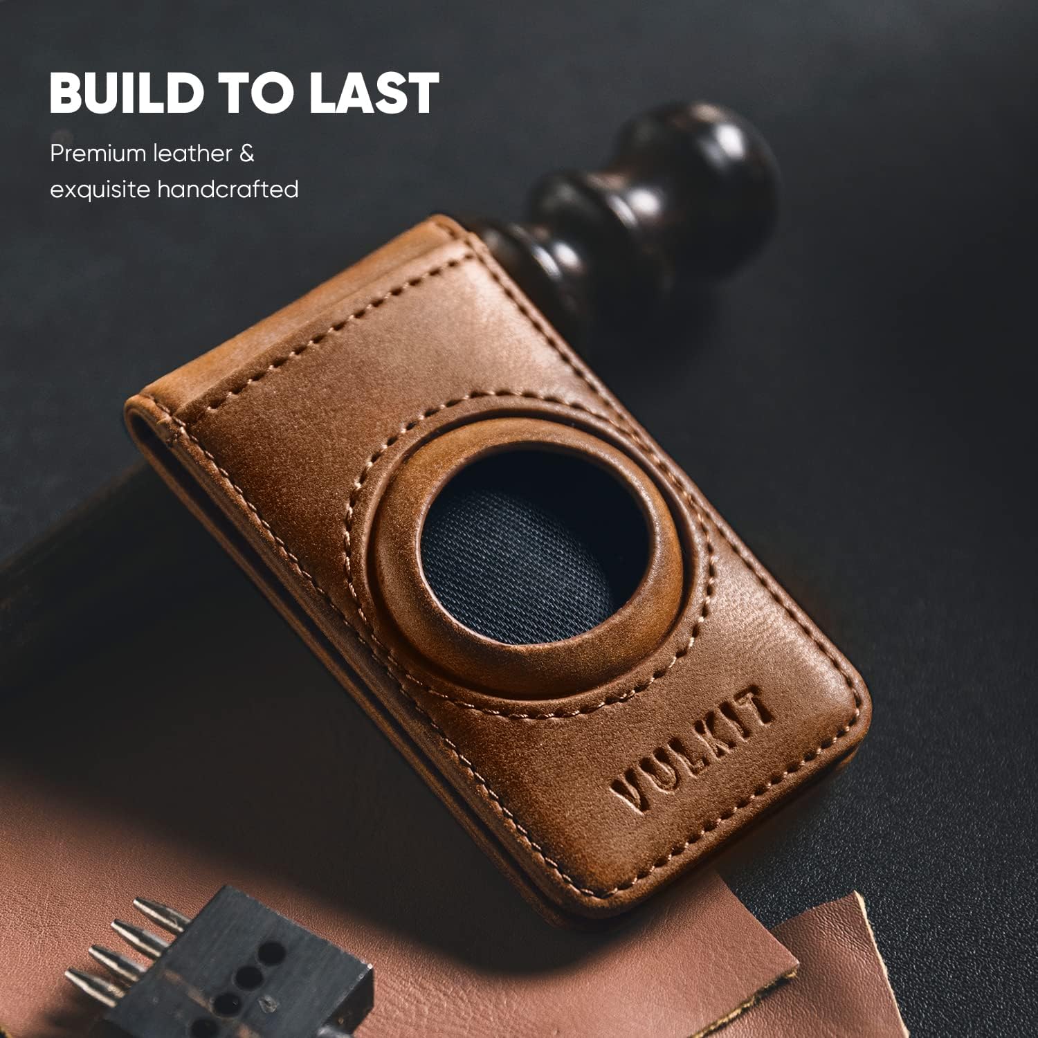 VULKIT Men's Magnetic Money Clip with Airtag Holder - Airtag NOT Included- Holds Up to 15 Cash or 8 Cards - Image 5