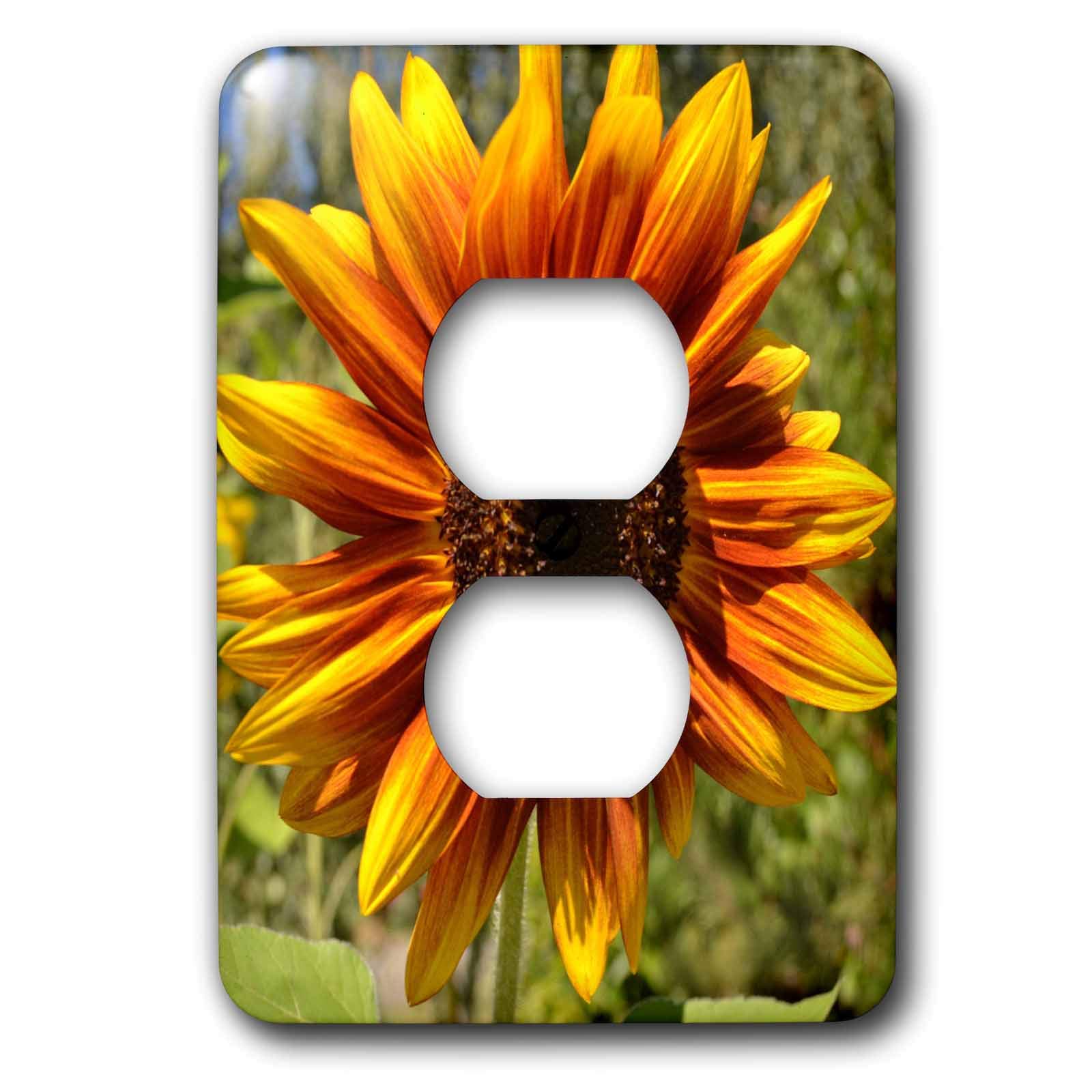 Tournesol d'été décoration murale pour illuminer le salon avec la plaque 2 prises