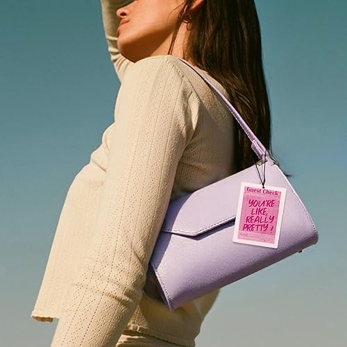 Miniatura 6 de Ambientador de aire retro rosa para automóvil, Funky Y2K Good Times Ticket Lucky Girl Ace Card Guest Check Ambientador colgante 3 piezas para autos,