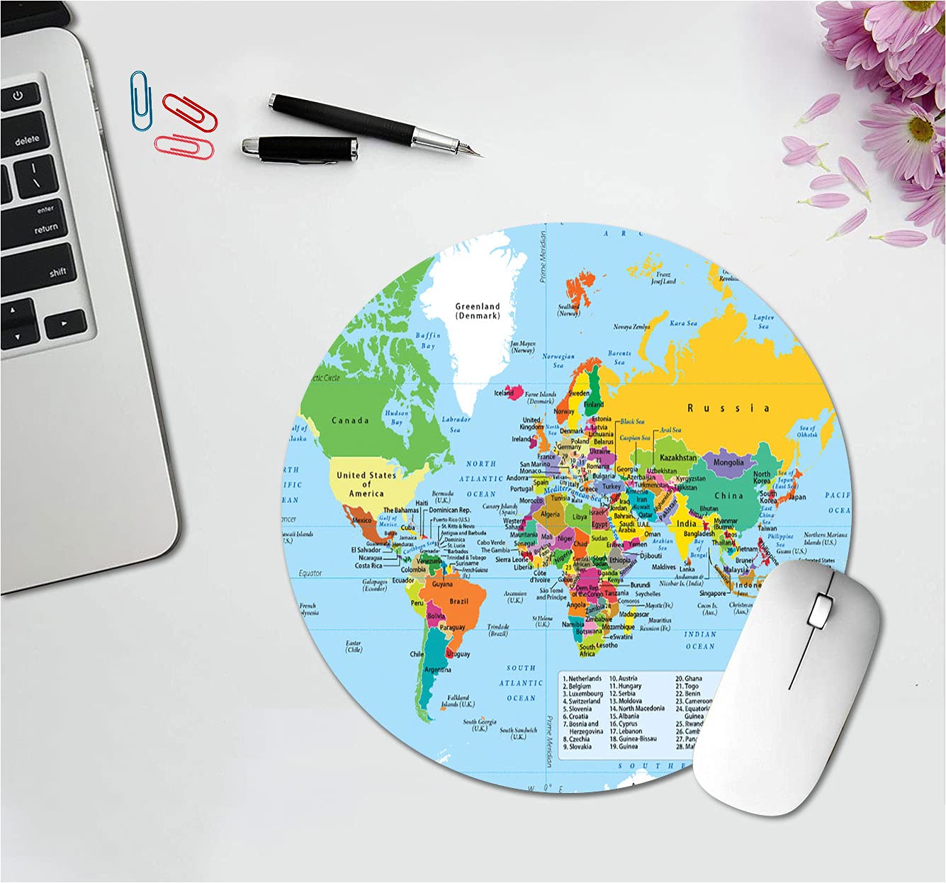 Corporate Mouse Pad|World Map Mouse Pad|World|Travel|Rubber Base Designer Mouse Pad Anti Skid for Laptops and Desktop Computers at Home Or Office(9X 7)(R-mpad-058)-image-45