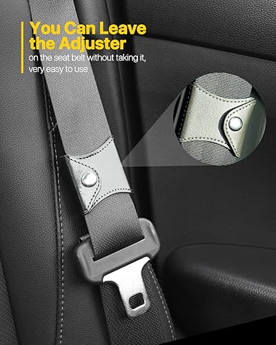 Miniatura 2 de Seatbelt Adjuster, ANDTOBO Comfort Auto Shoulder Neck Strap Positioner Locking Clip Protector, Universal Vehicle Car Seat Belt Safety Covers (2