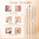 Yccu Blackhead Remover Vacuum 4 Suction Power Mode Blackhead Remover Tool Rechargeable Black Head Remover for Face with 4 Suction Heads Pore Vacuum Cleaner Acne Pimple Whitehead Extractor - 6