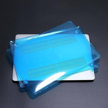 McStorey MacBook Air 13.6 inç M2 M3 M4 M5 Uyumlu Sert Kılıf | Ultra Şeffaf Hard Case – A2681 A3113 A3240 A3449 Tam Uyum İnce Hafif Koruma Açık Mavi