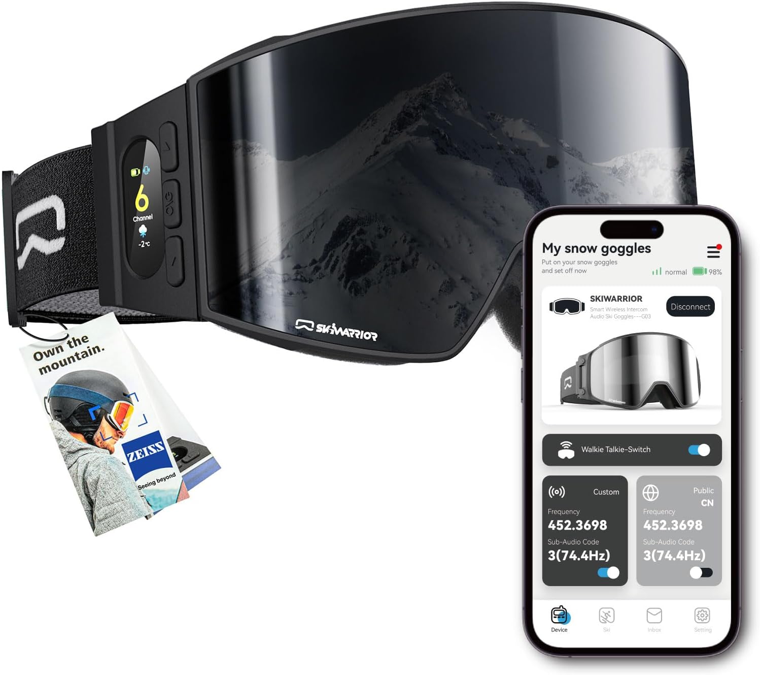 G01 Bluetooth Smart Ski Goggles...