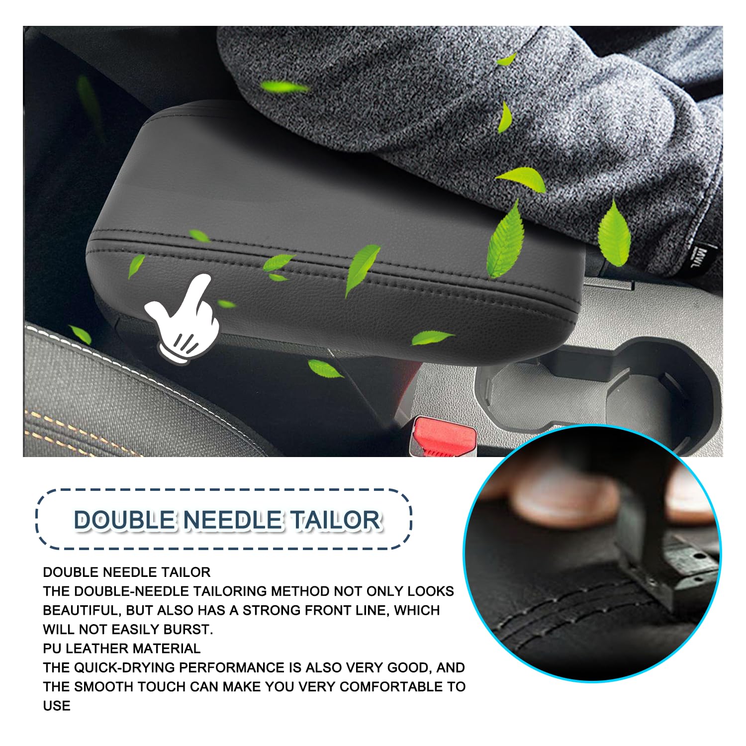 Ruiya per Copri bracciolo Dacia Sandero 3/Stepway 3/Jogger 2021-2024 2025,Copertura per bracciolo Centrale copri braccio Centrale Bracciolo Copertura Protezion Bracciolo Protezione Accessori Stepway