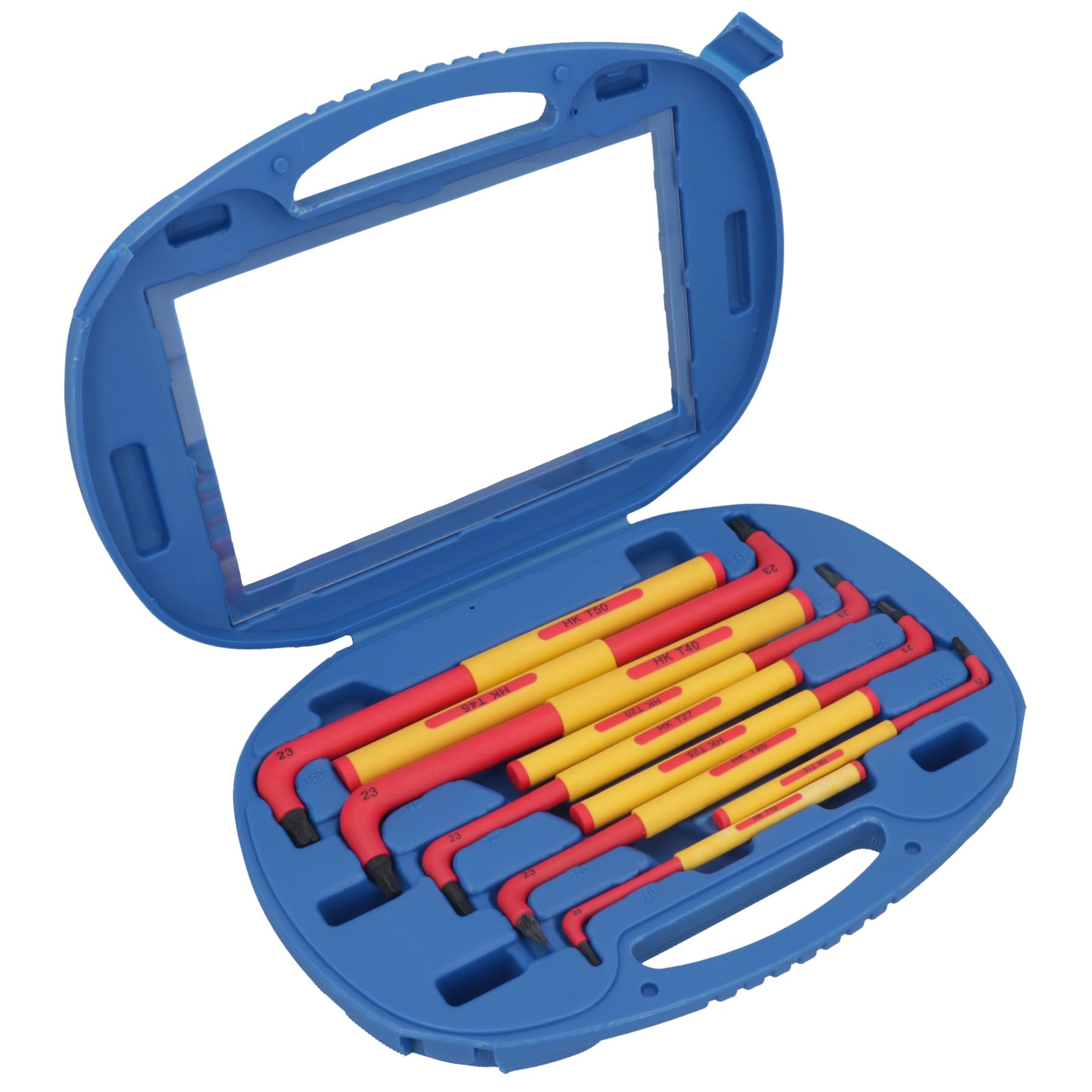 VDE Izolowane bardzo długie klucze Torx Star T10 - T50 9 szt. Ochrona do 1000 V