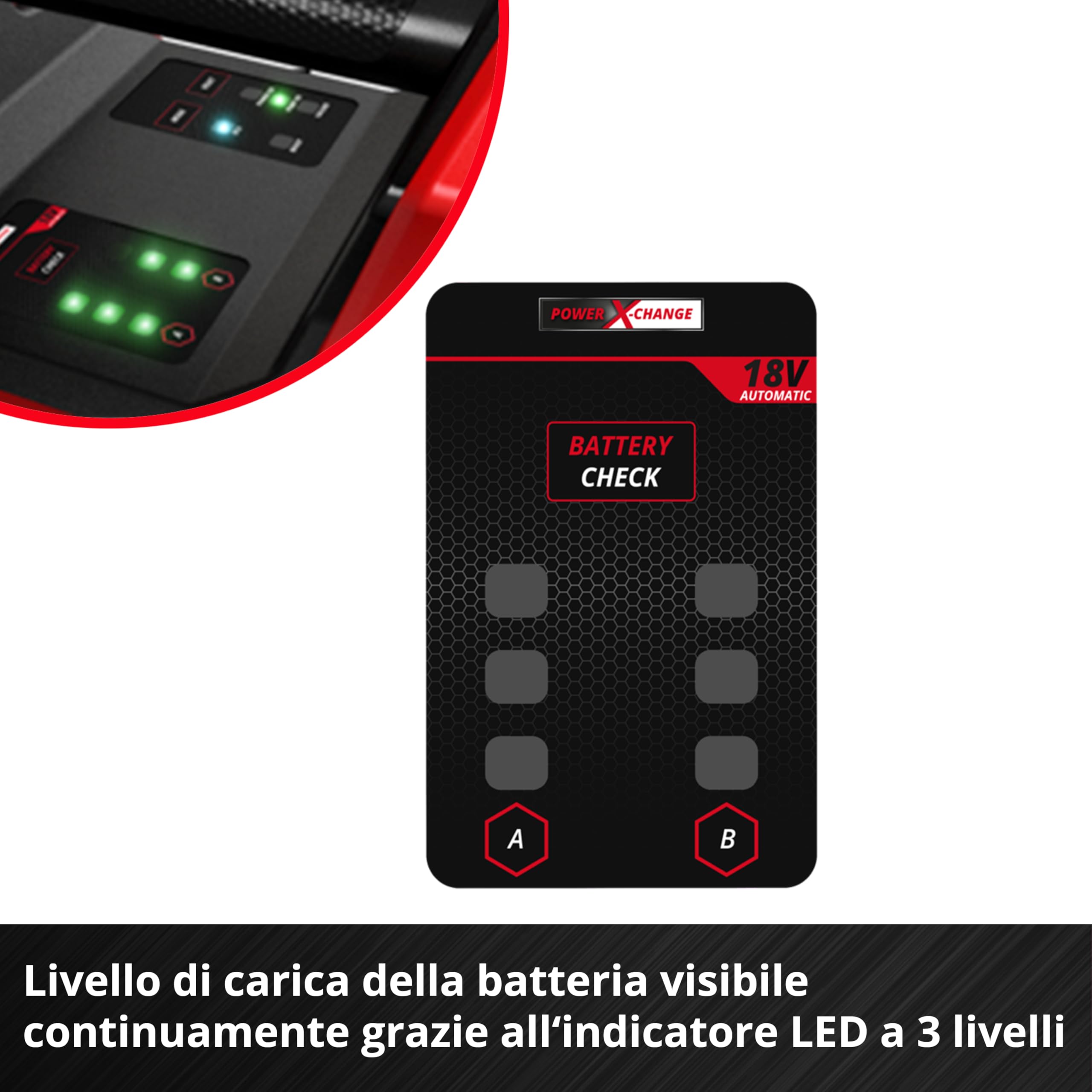 Einhell pompa da giardino a batteria automatica AQUINNA 18/30 F LED AUTOMATIC Power X-Change (18 V, max. 3000 L/h, max. 28 m di altezza, funzione automatica, 2 slot per batteria, senza batteria)