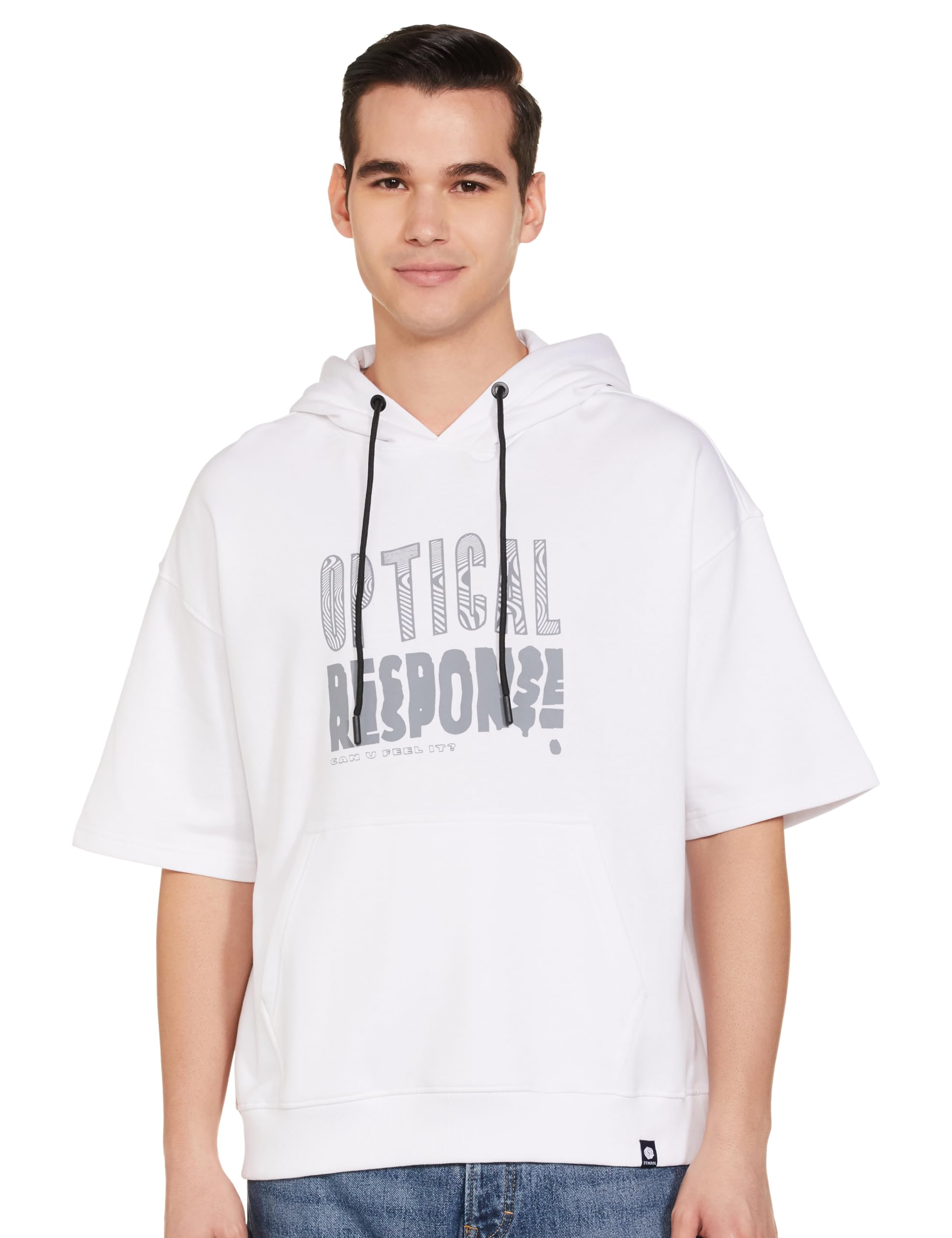 amazon brand - symbol Men Cotton Rich Light Weight Hooded Sweatshirt (Oversized Fit)-picture-27