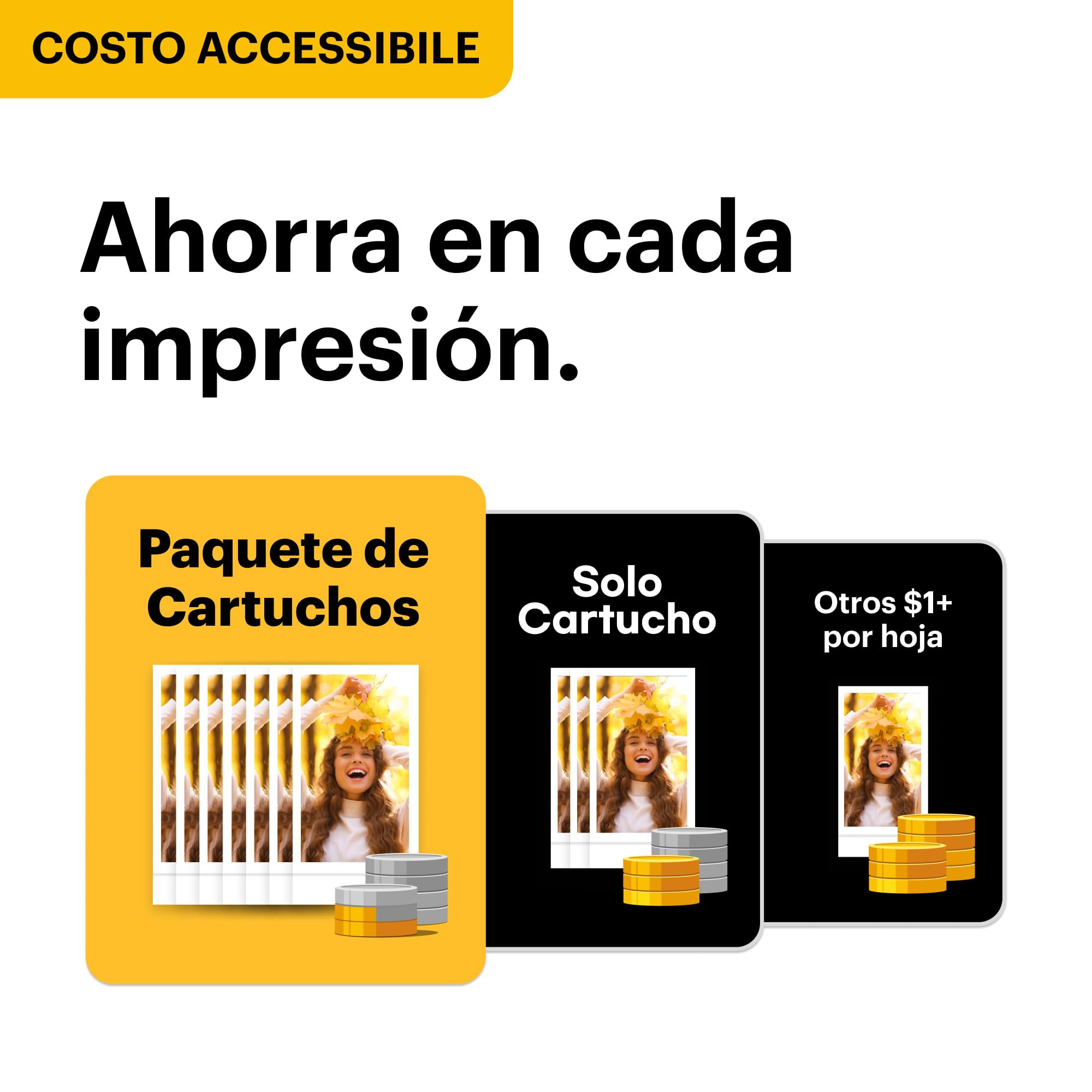KODAK Mini Shot 2 ERA 4PASS 2-en-1 Cámara Instantánea e Impresora de Fotos (5,3x8,6cm) (Cámara + Pack de Regalo con 38 Hojas, Amarillo)