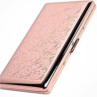 Vista 4 de Caja de cigarrillos engrosada 10 100s Cigarrillos para hombres y mujeres de una cara (oro rosa)