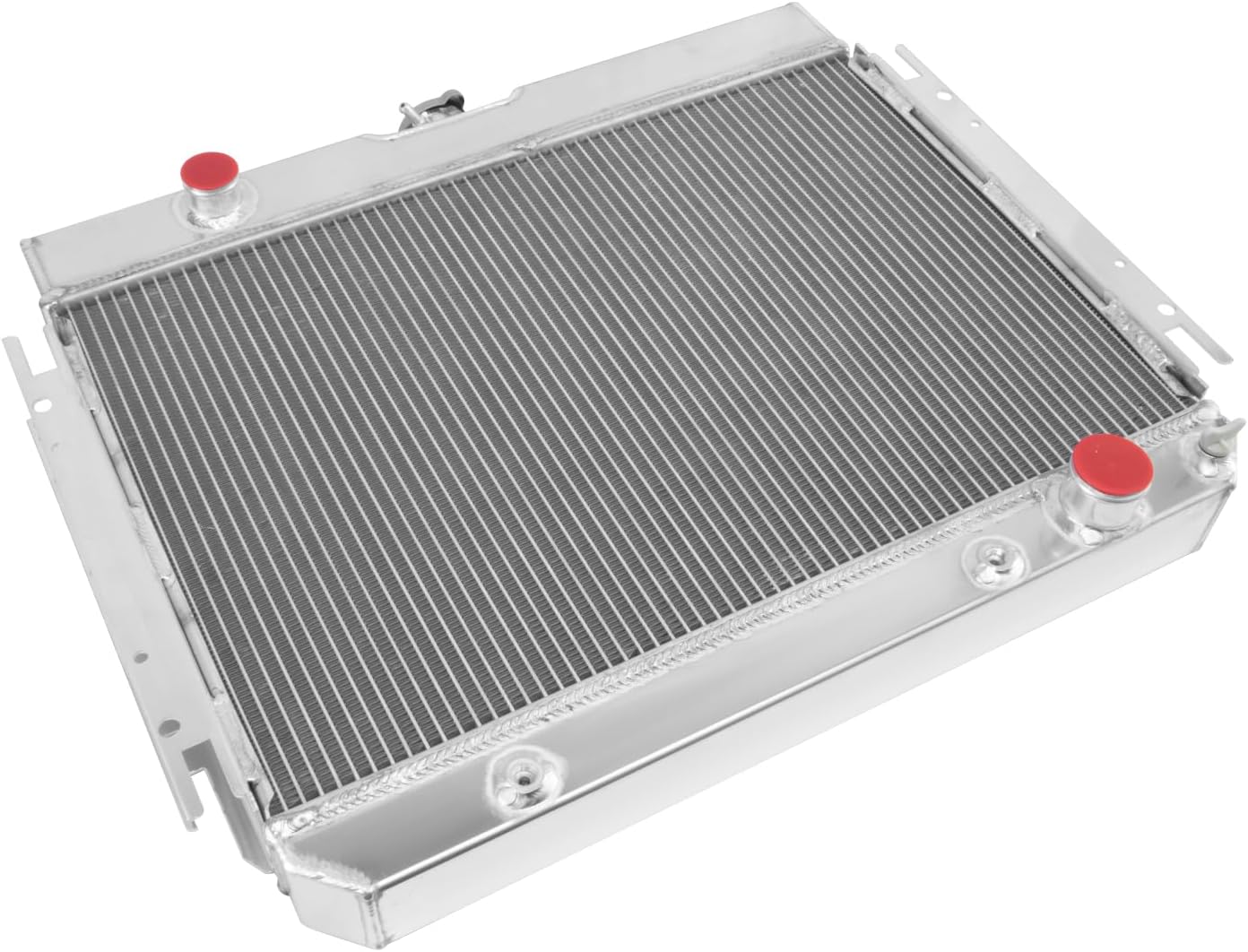 Replacement Radiator for 1963-1968 Chevy Bel Air Biscayne Caprice Chevelle El Camino Impala Kingswood 3.8L 4.1L L6 4.6L 5.0L 5.3L 6.5L 6.7L 7.0L V8 Gas 3 Row Performance Full Aluminium Radiator