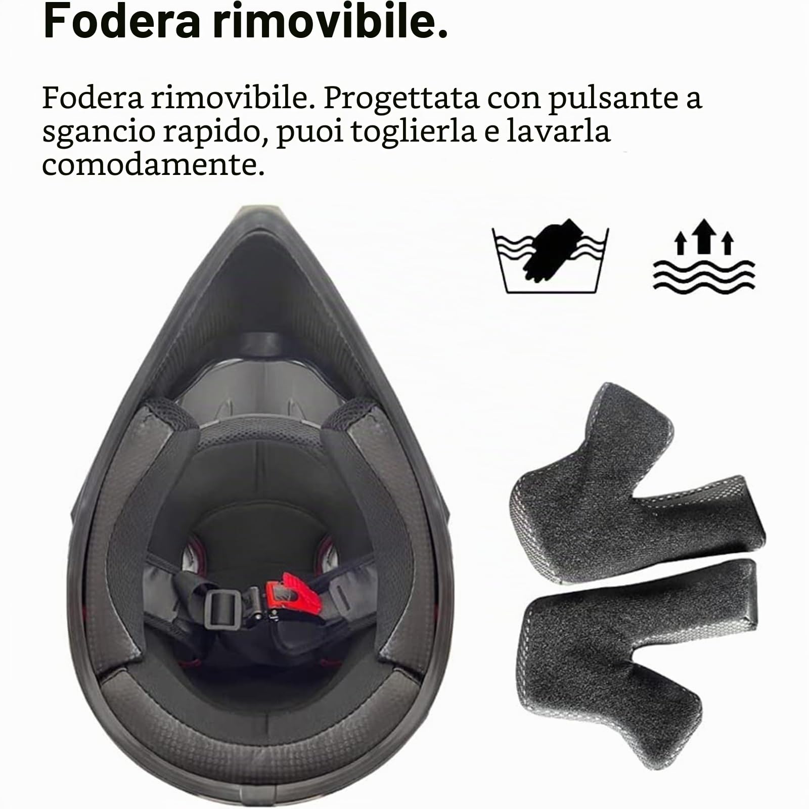 Casco da motocross, per bambini, Fullface MTB, per giovani, adulti, motocross, dirt, offroad, moto, scooter, sci, ATV, mountain bike, BMX, downhill off, con guanti