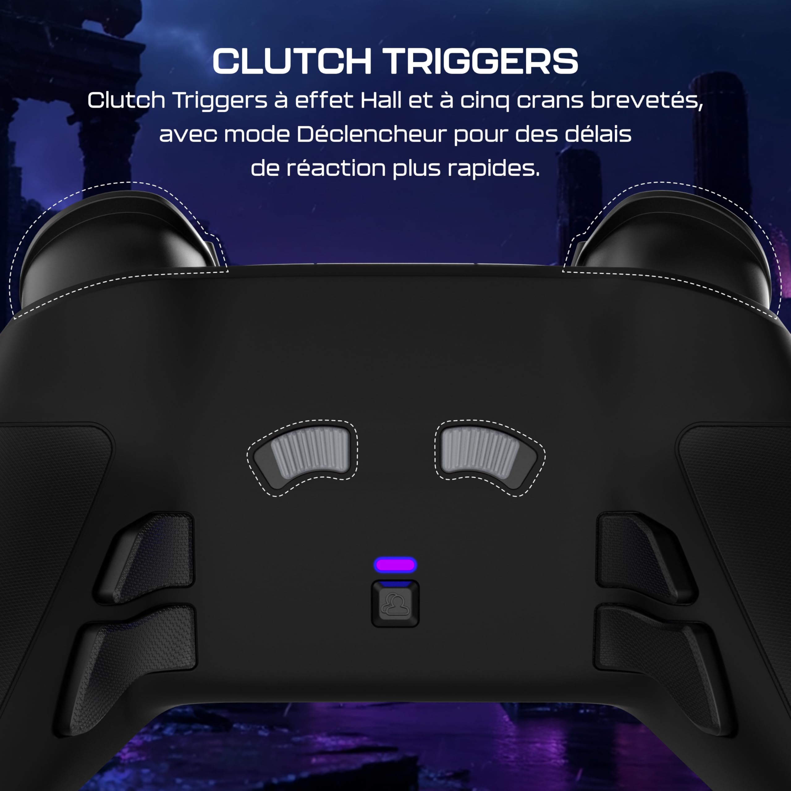 Turtle Beach Victrix Pro BFG Reloaded Noir Xbox Manette de gaming modulaire sans fil w/Bluetooth, module Fightpad et effet Hall pour Xbox Series X et S, Xbox One et PC