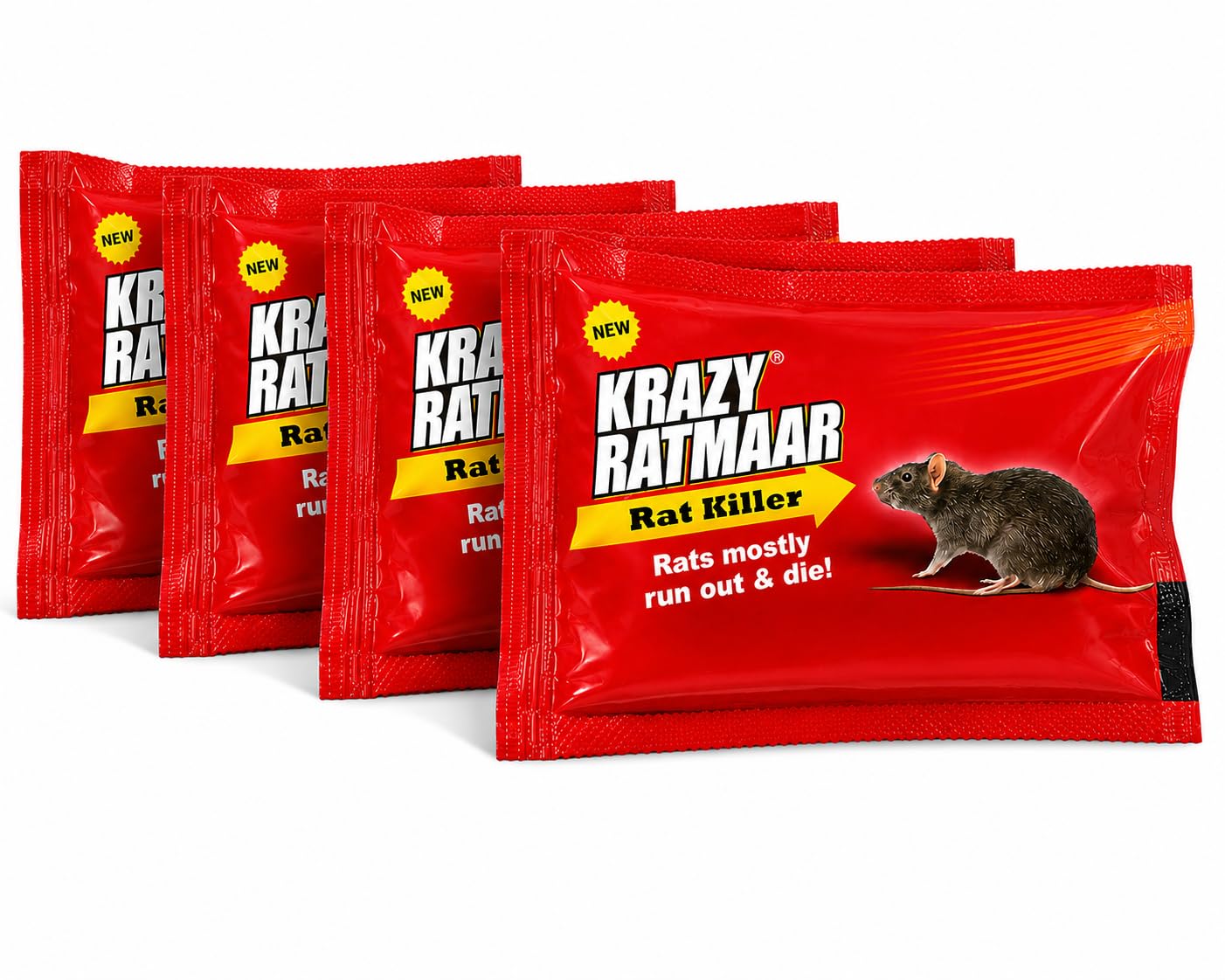 Krazy Ratmaaar Rat Killer Sachets 25gms Cakes(5 Pack) | Pack of 5, Rat Killer, Sachets Cakes-image-13
