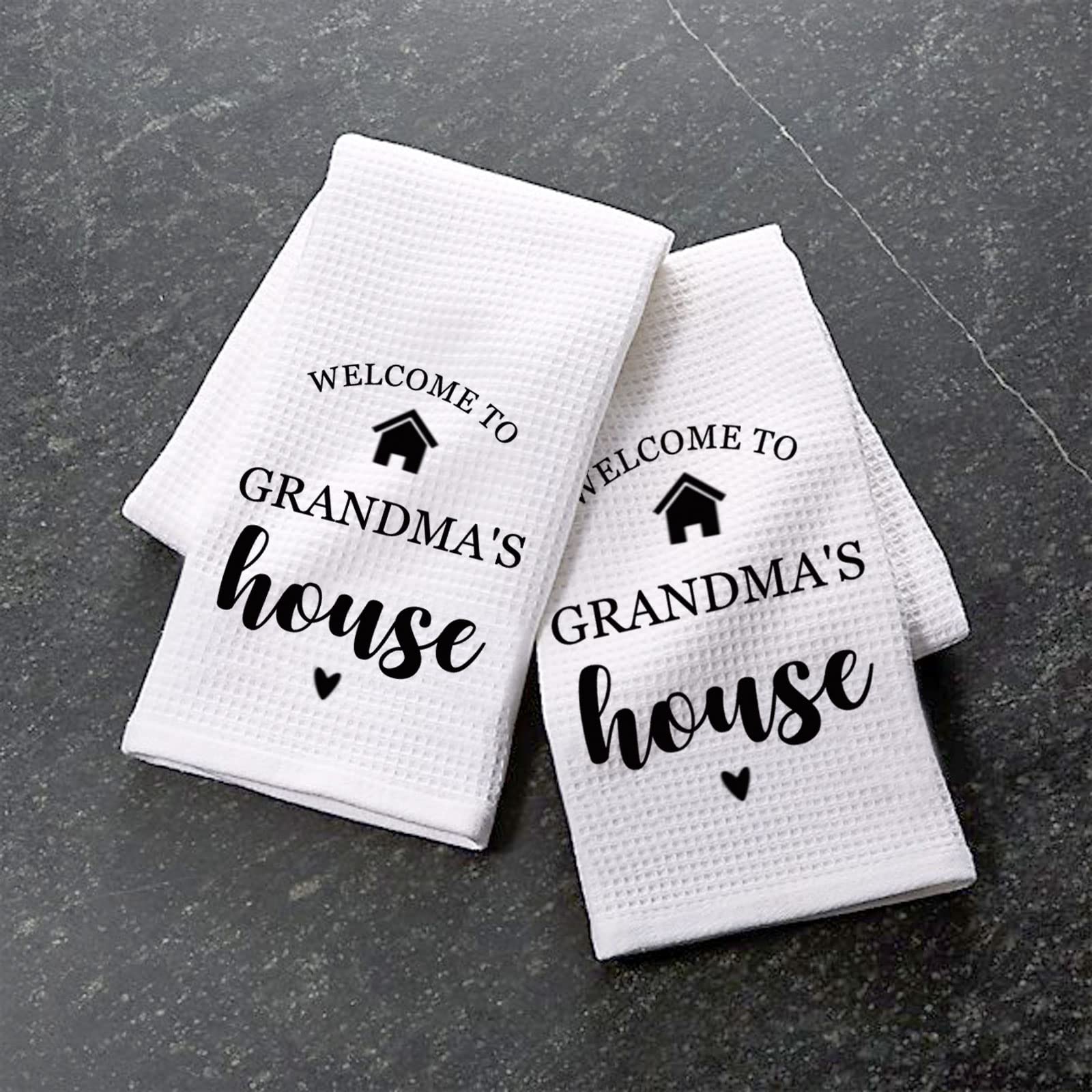 HSSPIRITZ Lot De 2 Torchons De Cuisine Amusants Pour Sac De Farine, Torchons Absorbants, Cadeau Idéal Pour Hôtesse, Nouvelle Maison, Maman, Femme