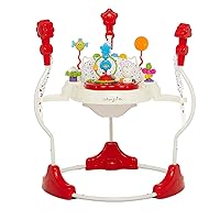 Vista 1 de Dream On Me Zany, centro de actividades y rebotador 2 en 1 en estampado blanco y negro