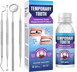 Tooth Filling Repair Kit, Moldable Tooth Repair Kit for Men and Women, Regain Your Confident Smile
