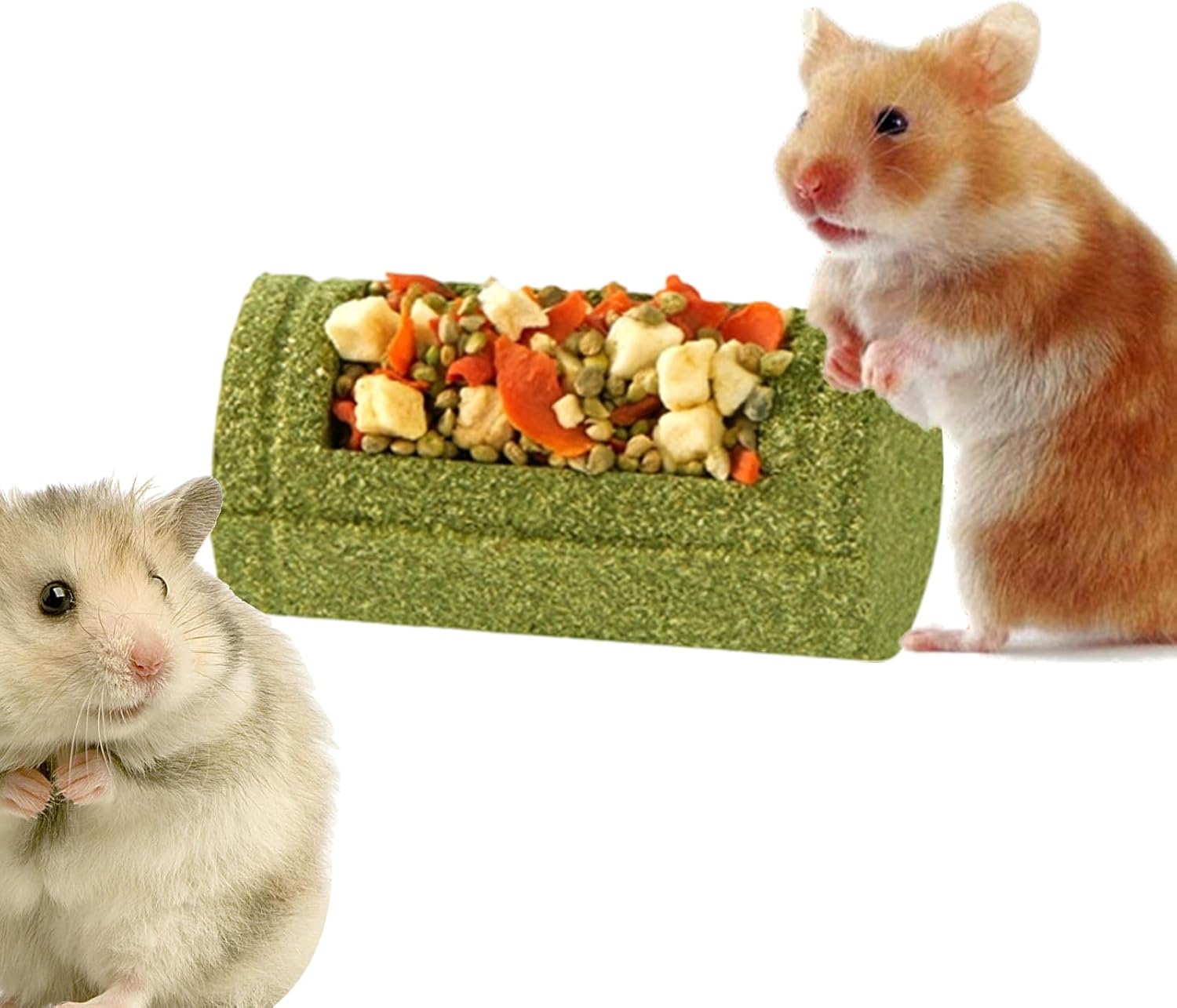 Kaninchen Kauspielzeug Zur Zahnpflege – Futternapf für Kleintiere,Natürliches Rennmaus Spielzeug – Für Hamster Und Kaninchen Zum Zähneknirschen, Nagen, Spielen, Zur Beschäftigung Und Gegen