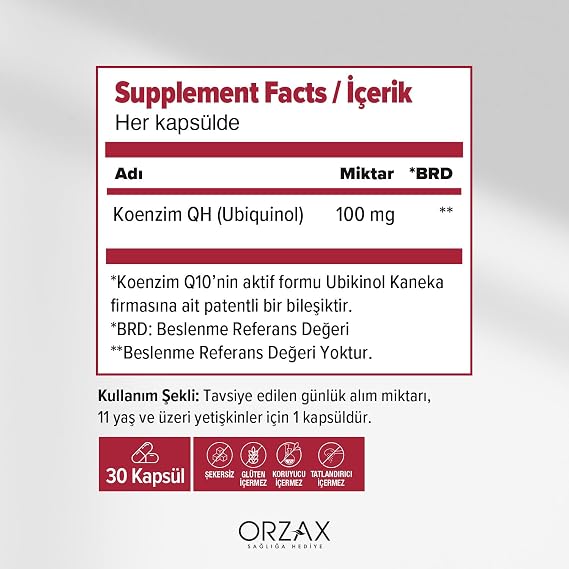 Ocean Koenzim QH 100 Mg 30 Kapsül