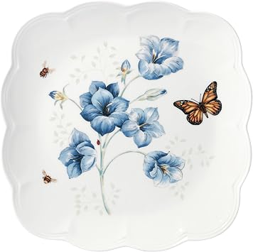 Lenox Butterfly Meadow Square Dinner Plate, 7.16