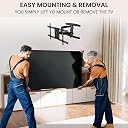 RISSACHI® TV Stand | Wall Mount TV Stand Bracket for 55–85 Inch LED LCD TVs | Universal VESA Compatible | Metal Build | Swivel, Tilt & 68.2 kgs Load Capacity Compatible with 65" or 75 Inch (P65) gallery image