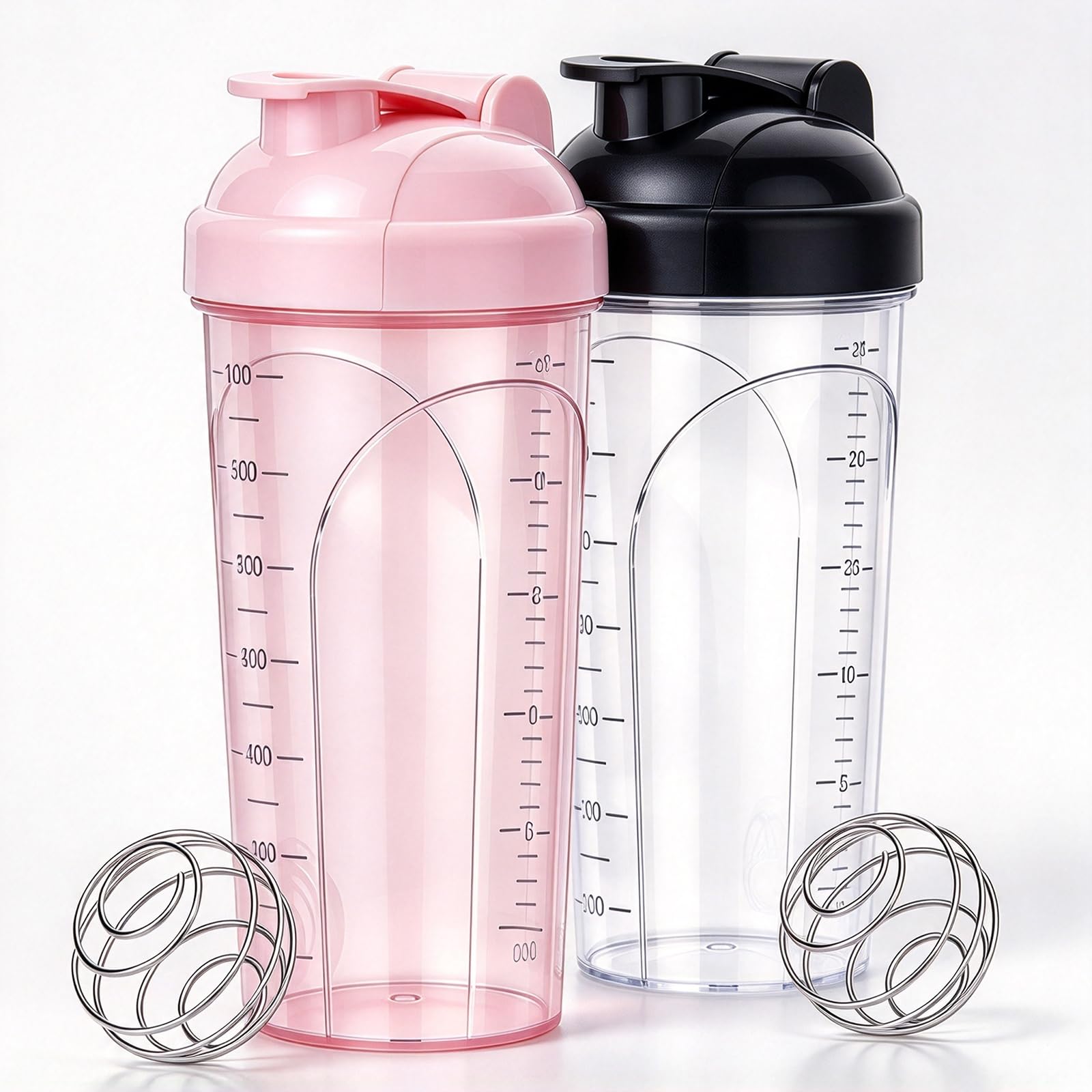 Protein Shaker Bottle 2 Pack 28oz with Mixing Ball Leakproof Gym — Amazon image 9