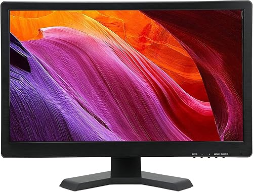 aqxreight LED de 21.5 pulgadas con pantalla HD a color para un uso versátil con VGA y entradas, ideal para entretenimiento familiar (enchufe de EE.