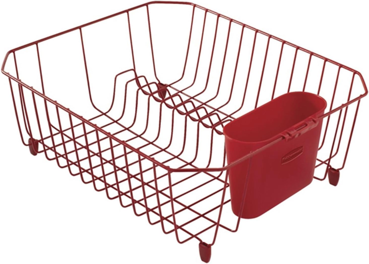 Antimicrobial Dish Drainer, Small, Red (1858899) by Rubbermaid Food Products