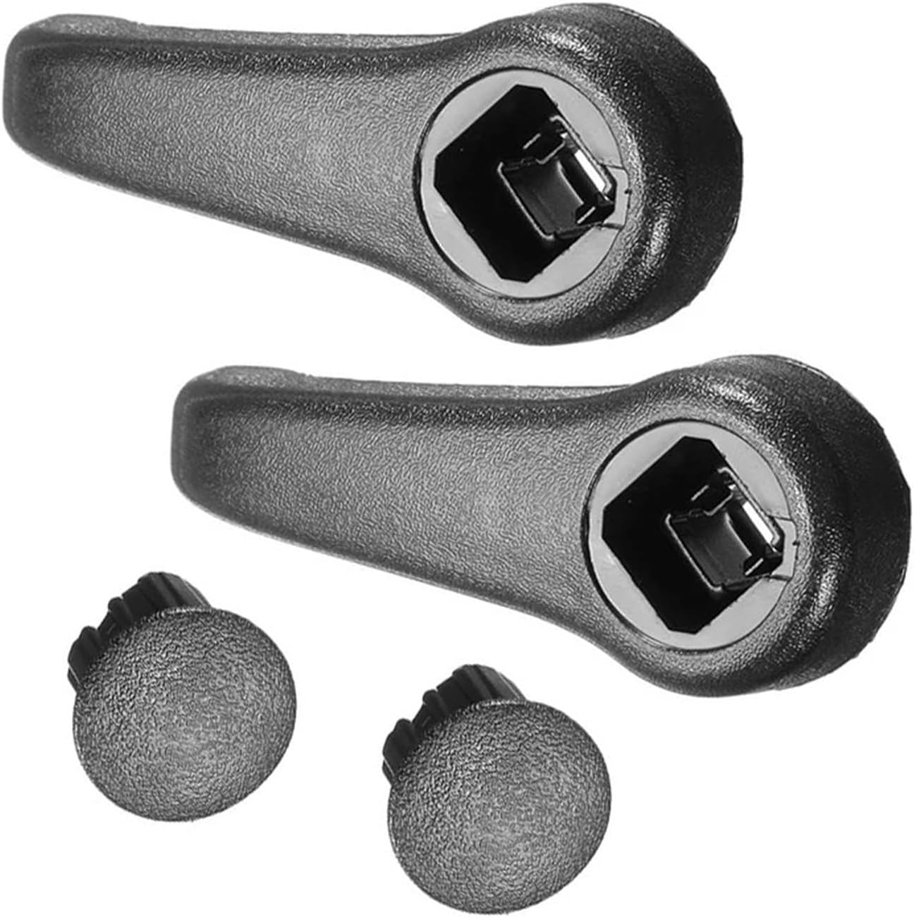 2pcs Fit For Renault MK2 Car Fit For Seat Adjust Lever Handle Pull Handles Interior Hand Fit For Seat Tilt Pull Set Dark Grey