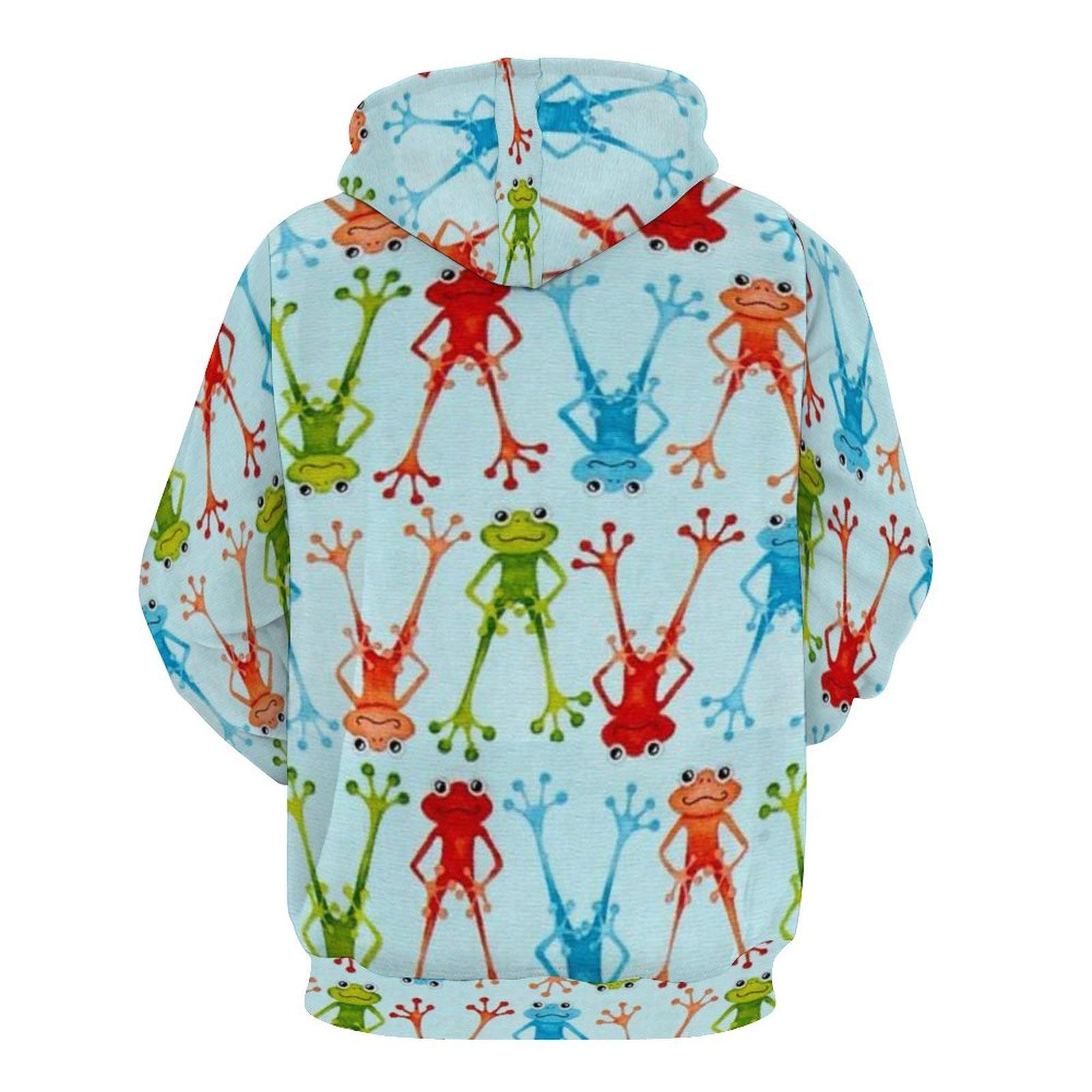 AERICKON Pullover unisex a maniche lunghe con cappuccio, leggero, da donna, alla moda, comodo, con cappuccio e tasca