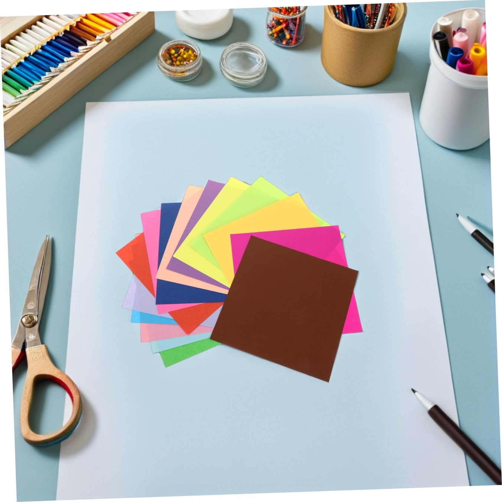 Carta Origami per Bambini 15cm Quadrata 600 Fogli Colorata