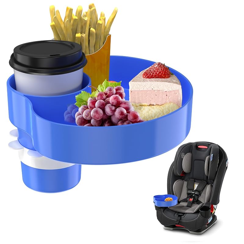 Bandeja infantil para cadeirinha e carrinho com porta-copos SSPONT azul
