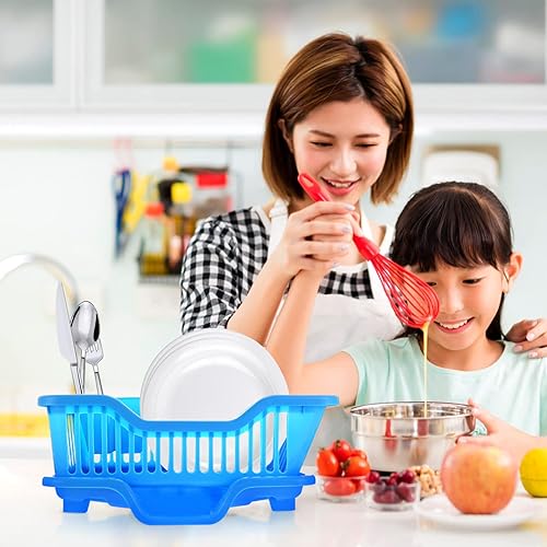 Miniatura 8 de Ipetboom Escurridor de platos, 1 juego de escurridor de platos para encimera de cocina, estante de secado de platos para escurridor de platos