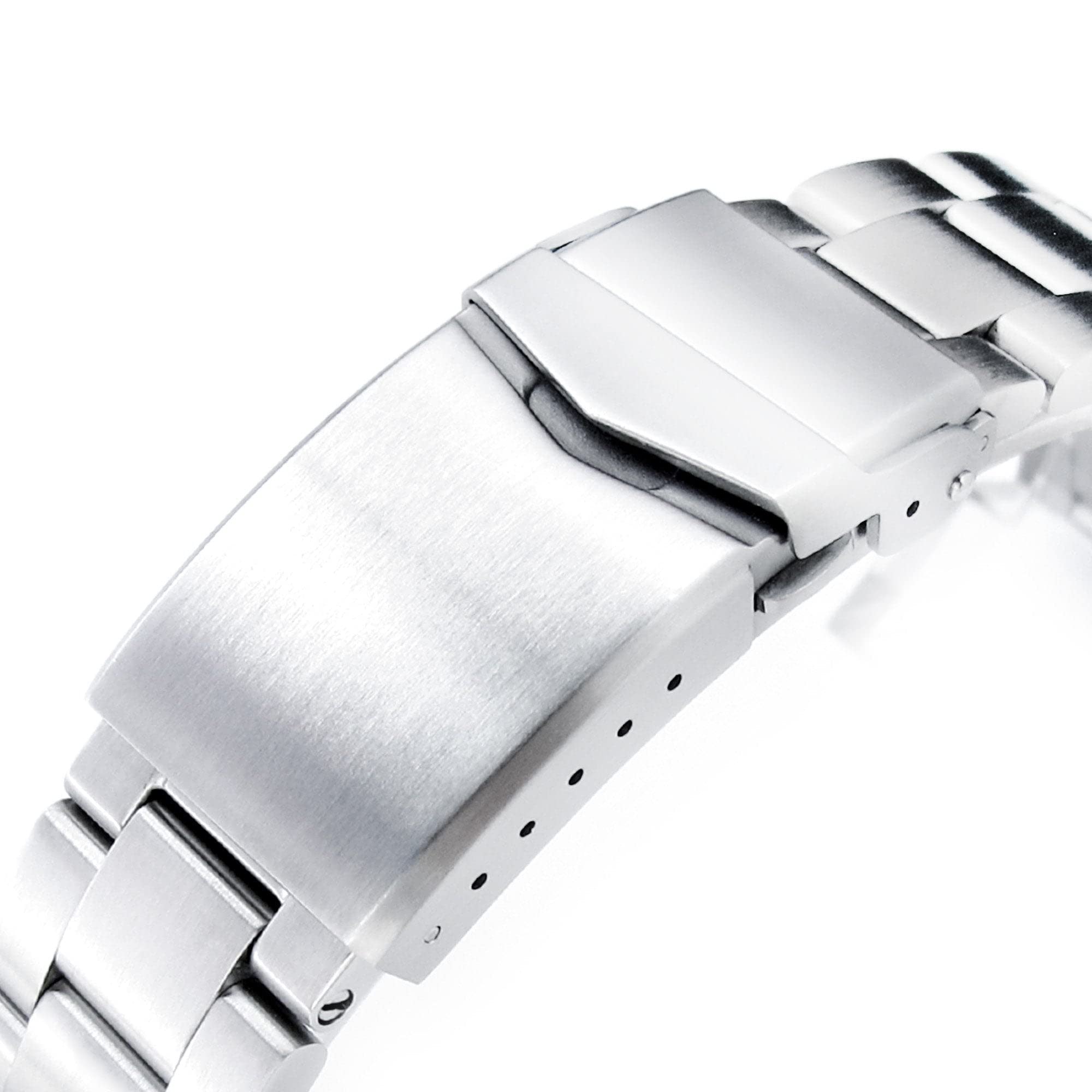 MiLTAT 20mm Retro Shaver Blade Bracelet de montre en métal à dégagement rapide Extrémité droite