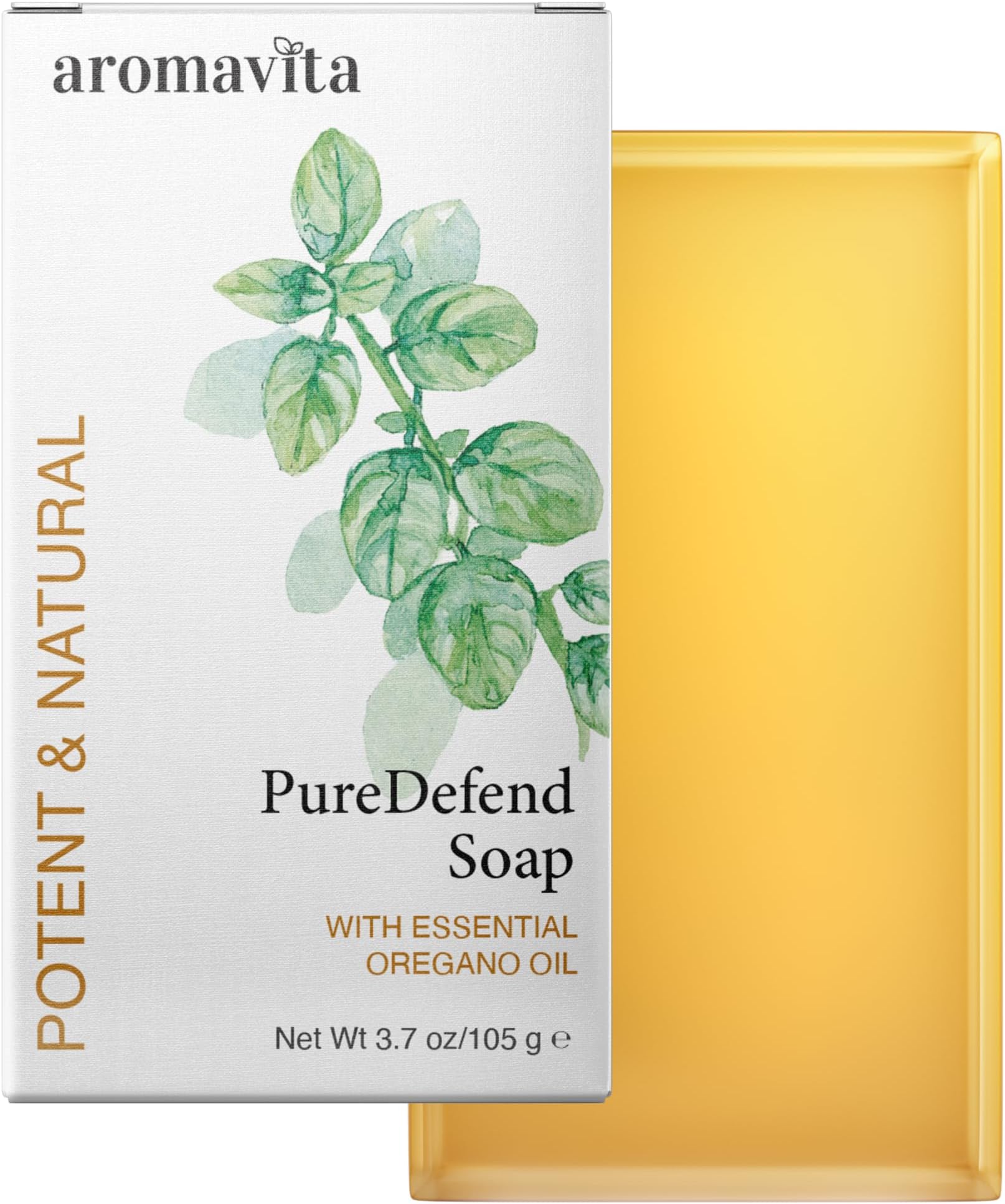 Oregano Oil Soap Bar - Natural Plant Therapy Hand Soap & Body Wash Oregano Oil Extract Soap - Topical Skin Cleanser Oil of Oregano Soap Bar - for Acne, Eczema, Foot and Nail Problems, 2-pack